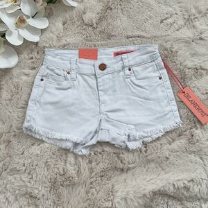 BLANK NYC Girl's Cut Off Short Denim Short With Raw Hem Size 7